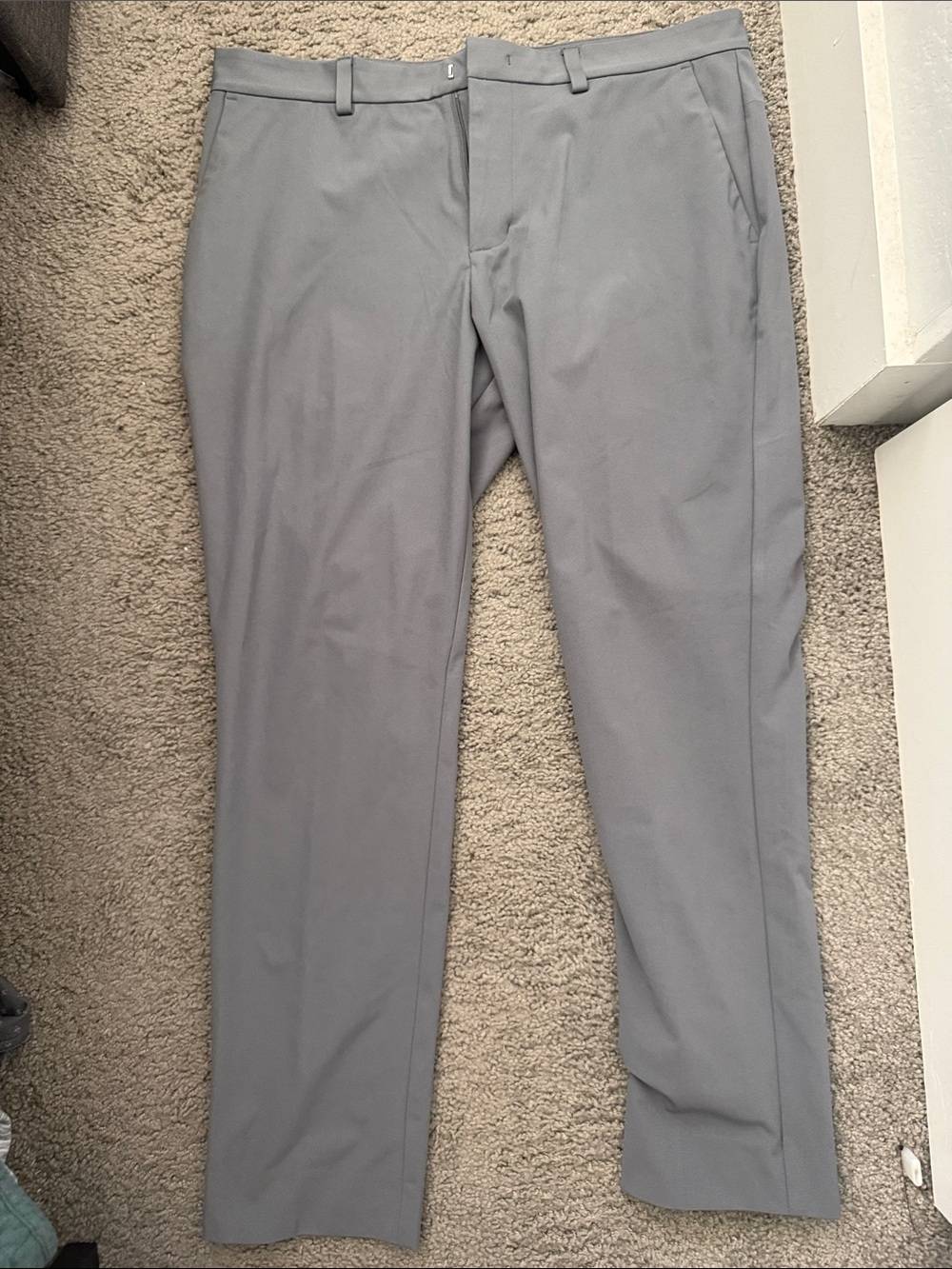 G/FORE Men's Light Gray Golf Pants - Modern Slim Taper